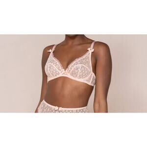 L'Agent by Agent Provocateur. Cateline Non-Padded Plunge Bra 34C